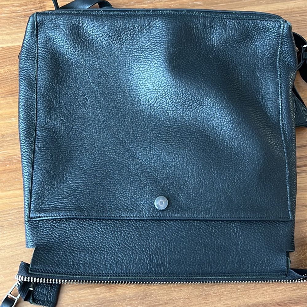 Black Leather Women’s Backpack - Picture 2 of 6